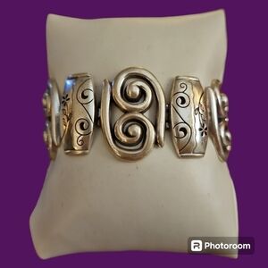 BRIGHTON Pablo's Passion Floral Swirl Chunky Bracelet